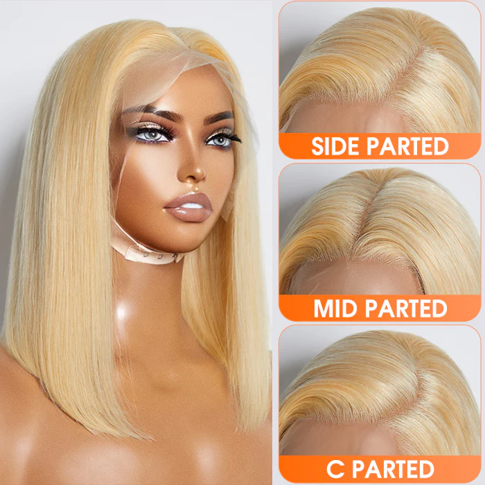 13x4 Lace Pre plucked Straight Blonde Wig